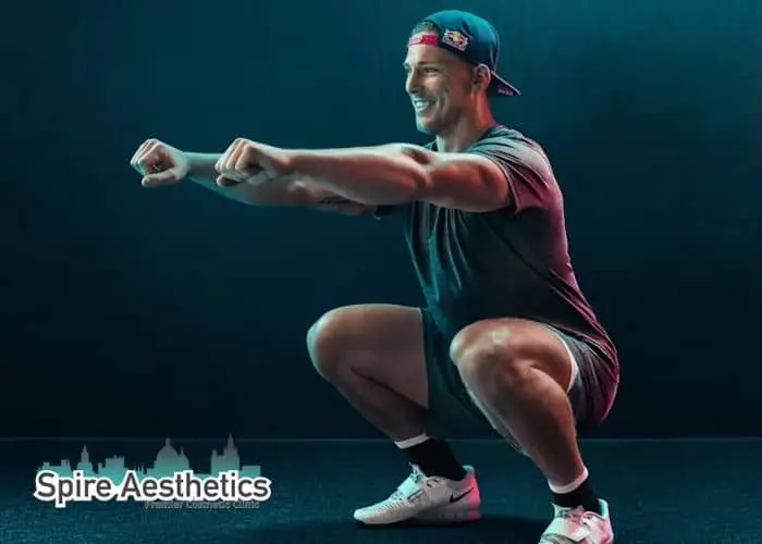 Image of man build leg muscle Gainsborough through exercise