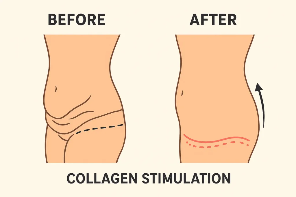 Before and after results for sagging skin after weight loss injections Gainsborough